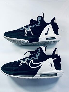 Nike Air LeBron Witness 6 Basketball Shoes #DO9843-002 Black White Men’s :8.5